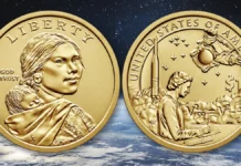 2019-D Native American Dollar - Mary Golda Ross. Image: U.S. Mint / Adobe Stock / CoinWeek.