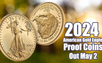2024 American Gold Eagles Out May 2. Image: U.S. Mint / CoinWeek.