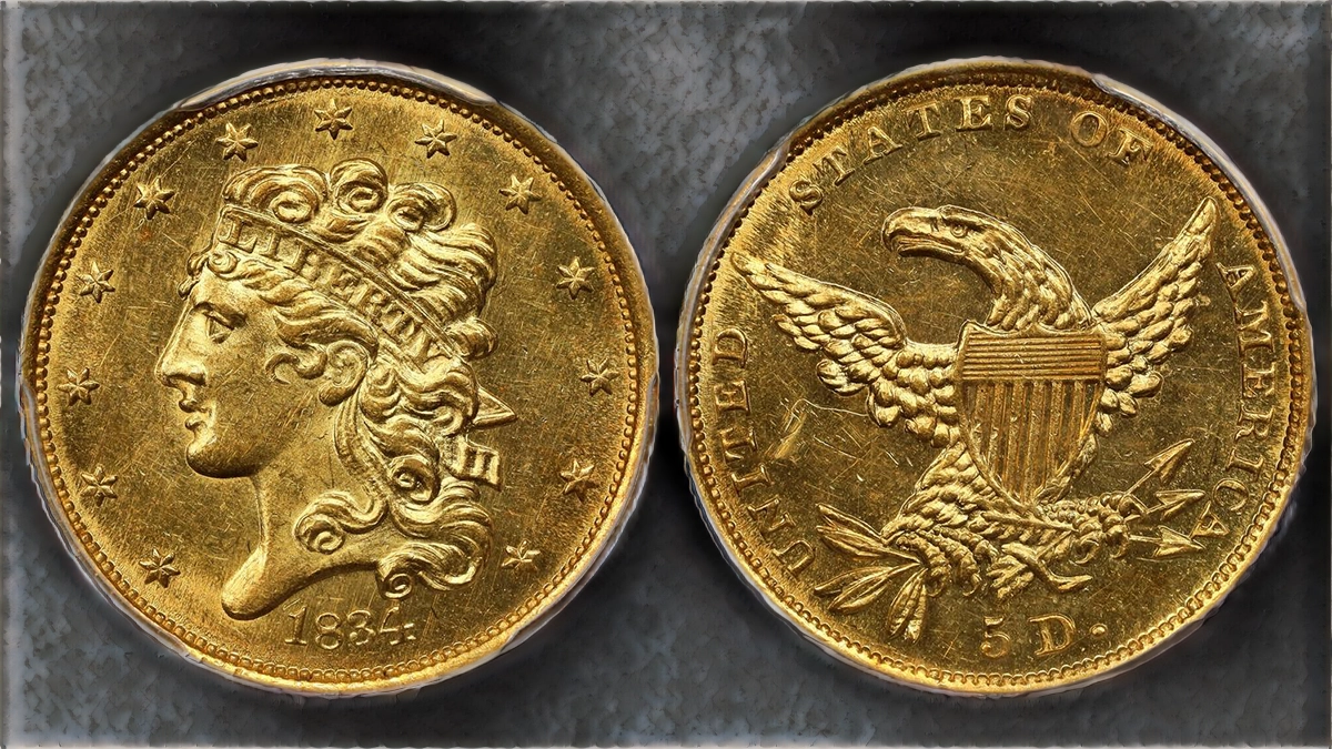 Gold half eagle. Image: Stack's Bowers.