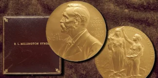 Synge Nobel Prize Medal.