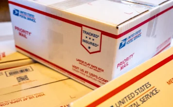 United States Postal Service Priority Mail Boxes. Image: Adobe Stock.