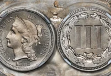 1882 Three-Cent Nickel Proof. Image: Stack's Bowers / CoinWeek.