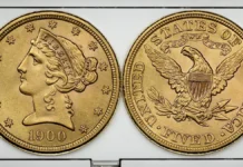 1900 Liberty Head Half Eagle. Image: NGC / CoinWeek.