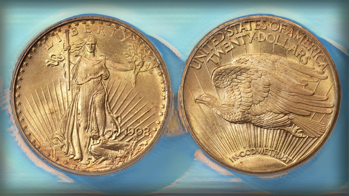 1908-S Saint-Gaudens Double Eagle. Image: Heritage Auctions / CoinWeek.