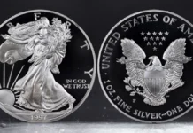 1997-P American Silver Eagle Proof. Image: Stack's Bowers / CoinWeek.