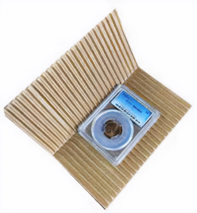 Cheshire Mailers Deluxe White Corrugated Safety Mailer. Image: Wizard Coin Supply.