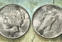 1934-S Peace Dollar. Image: Heritage Auctions / CoinWeek.