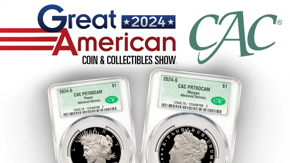 CAC Sponsorship of the Great American Coin & Collectibles Show.
