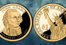 2007-S Adams Presidential Dollar. Image: United States Mint / Adobe Stock.