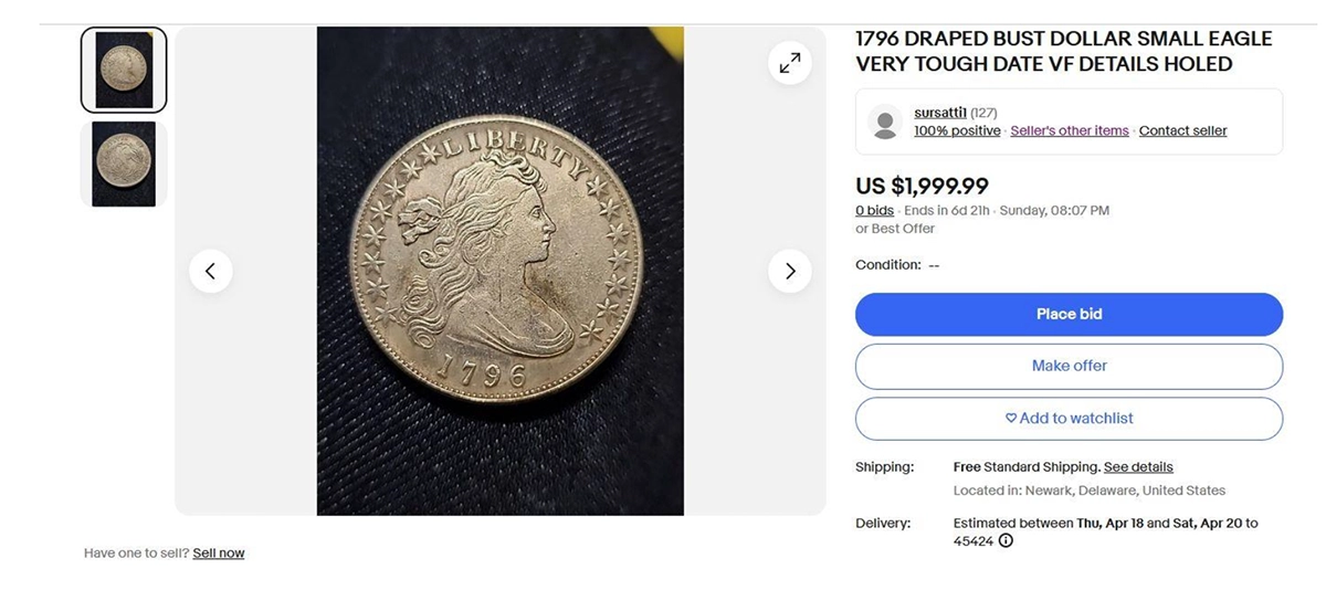 Past eBay listing.