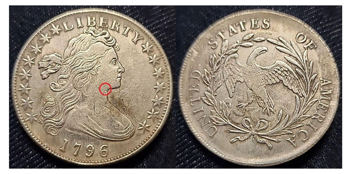 RBC fake (eBay listed example). “Uncentered” obverse unique to 1795.