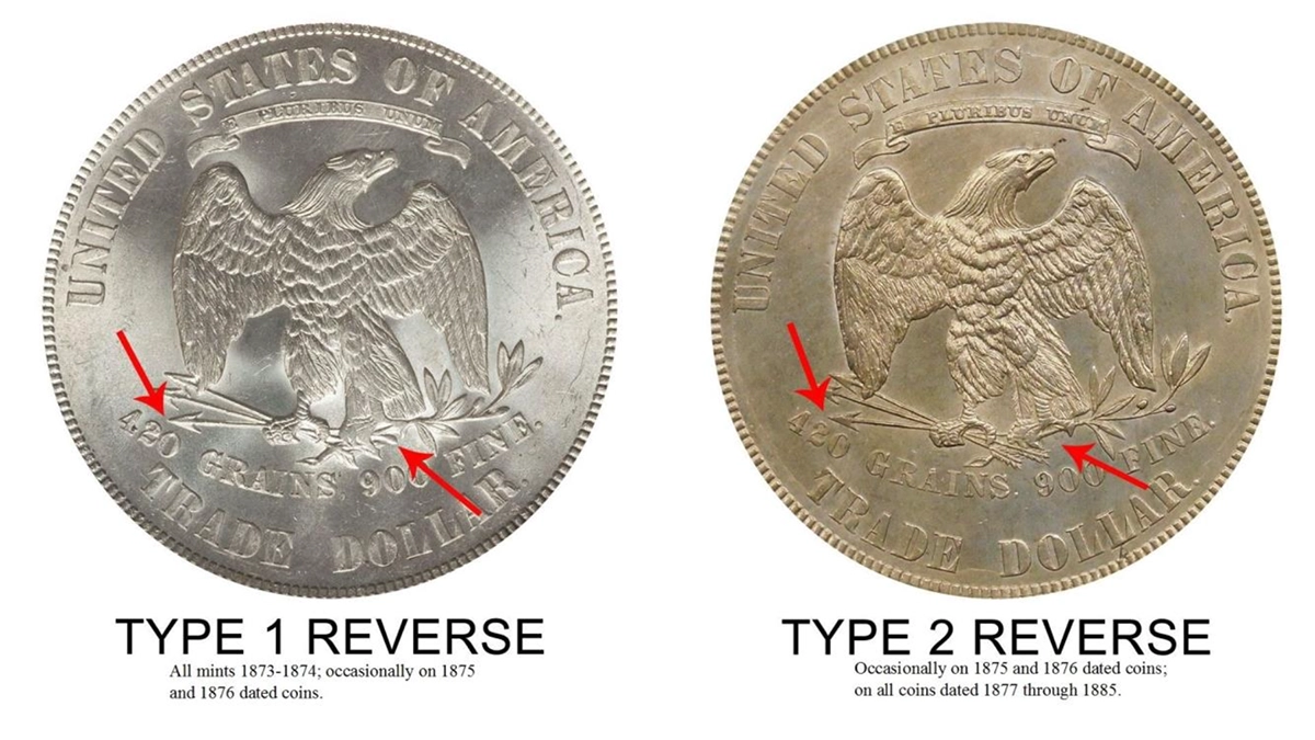 Trade Dollar Reverse comparisons. Image: Jack Young.