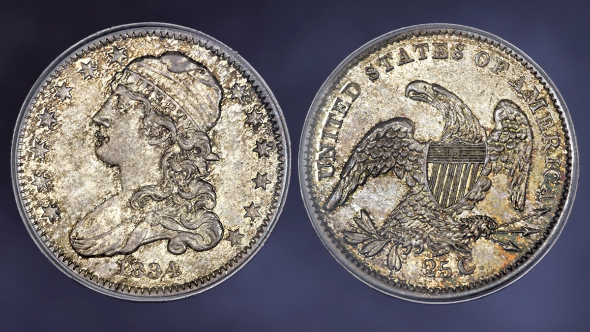 1834 Classic Head Quarter. B-2. Image: Heritage Auctions/CoinWeek.