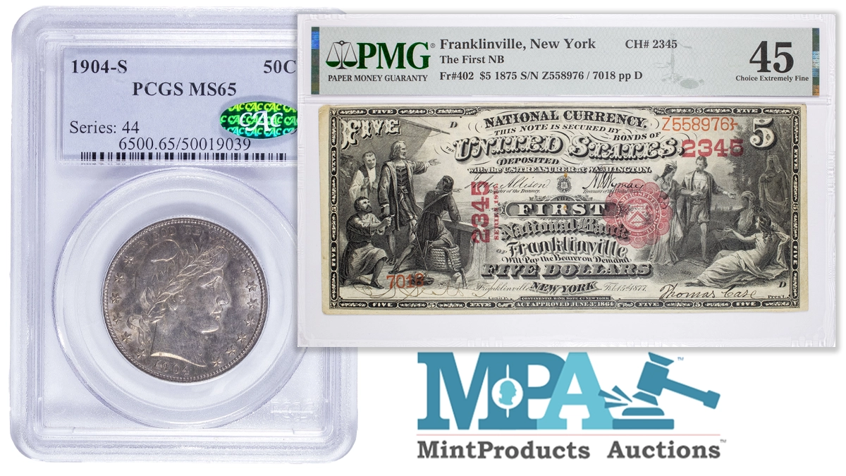 Mint Products Auctions November 2024 sale.
