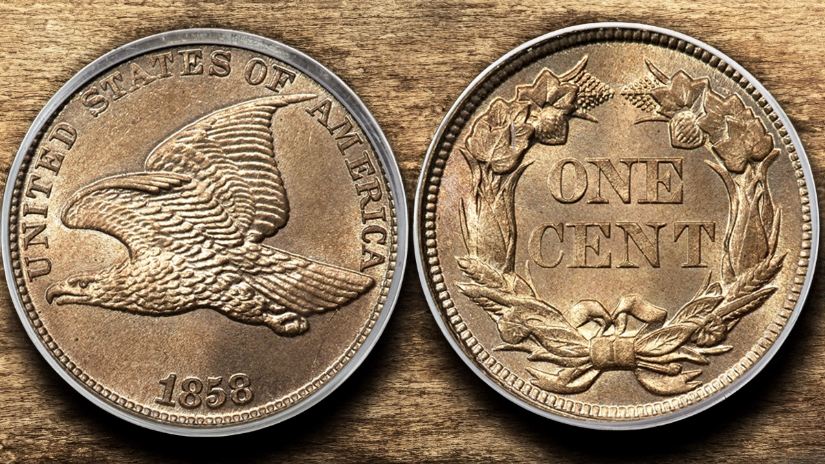 1858 Flying Eagle Cent. Image: Heritage Auctions/CoinWeek.