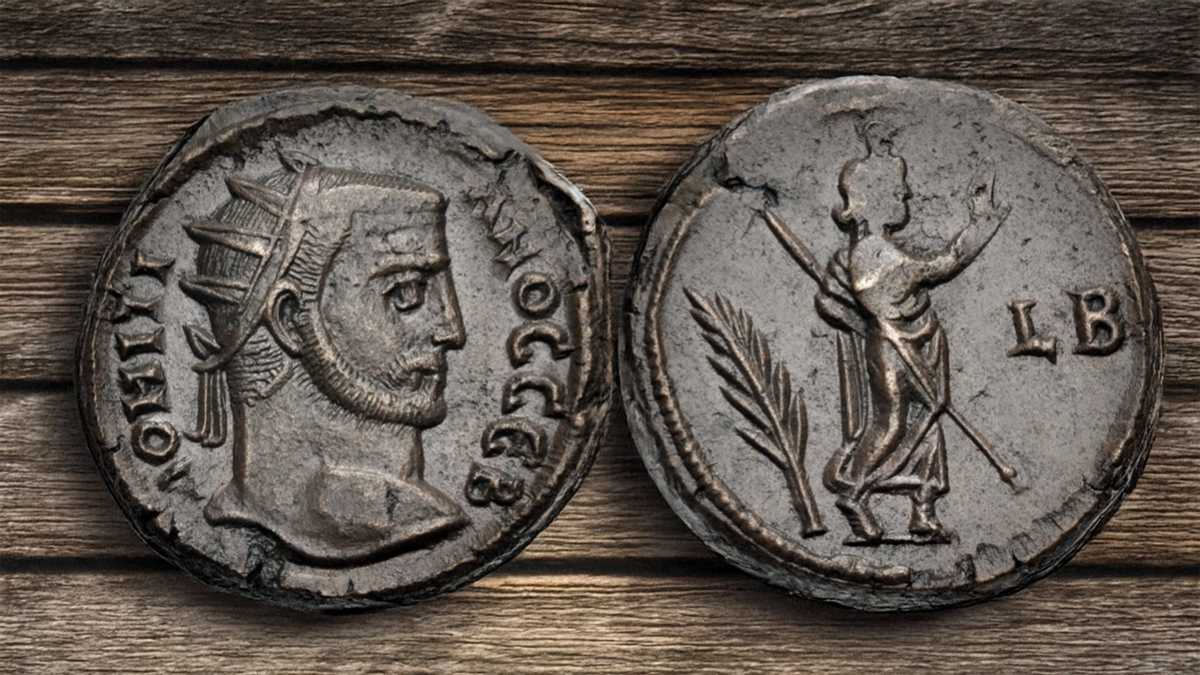 Domitius Domitianus., 297-298 CE . Potin Octodrachm(?) (22mm, 8.52 g,). Dated RY 2 (AD 297/8). Dattari (Savio) 10829-32. Image: CNG/CoinWeek.