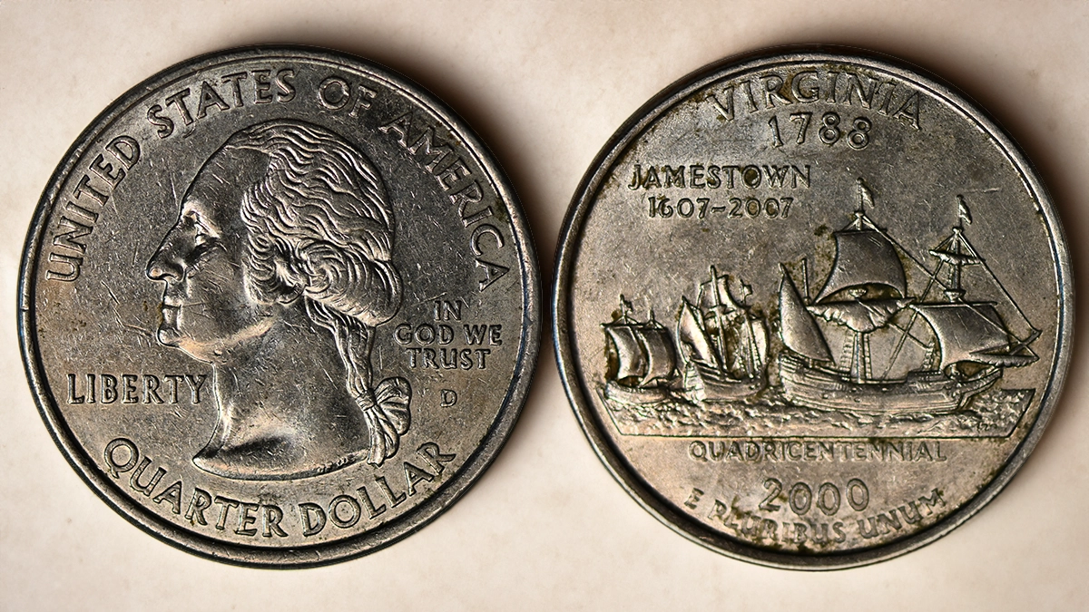 2000-D Virginia Quarter. Image: CoinWeek.
