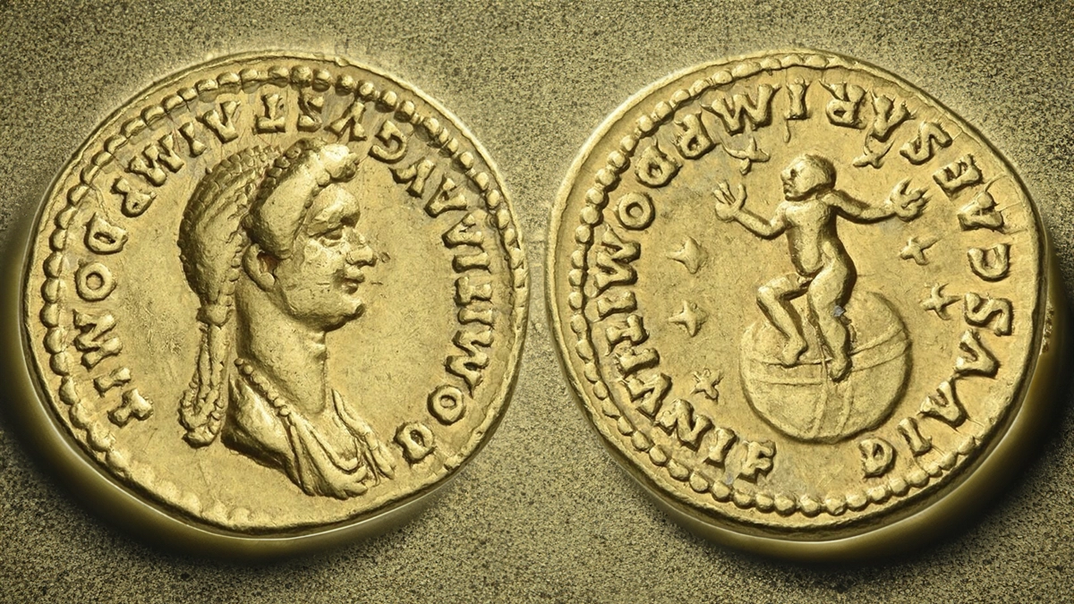 Aureus circa 82-83. Image: NAC/CoinWeek.