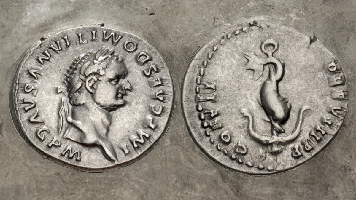 Domitian. Denarius 19mm, 3.51 g, Rome mint. Struck 81 CE. Image: CNG/CoinWeek.