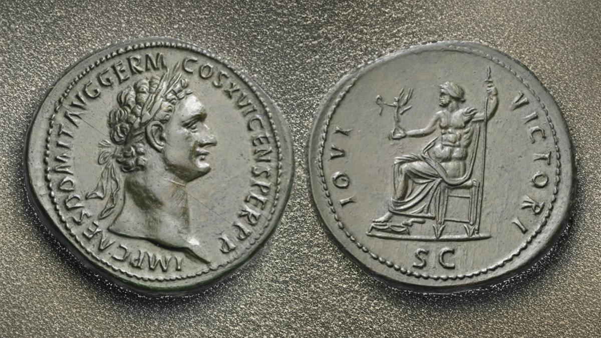 Domitian Sestertius, Roma 92-94. Image: CNG/CoinWeek.