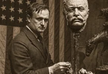 James Earle Fraser in his Studio