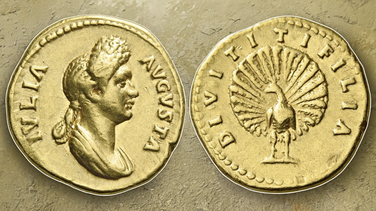Julia Titi Aureus, 88-89. Image: Numismatica Ars Classica/CoinWeek.