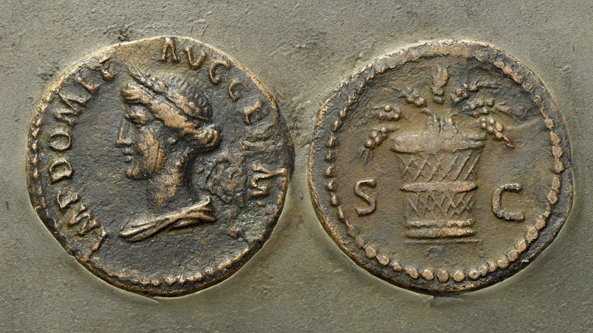 Quadrans, Rome, c. 84-85 CE. Image: Bertolami Fine Arts/CoinWeek.