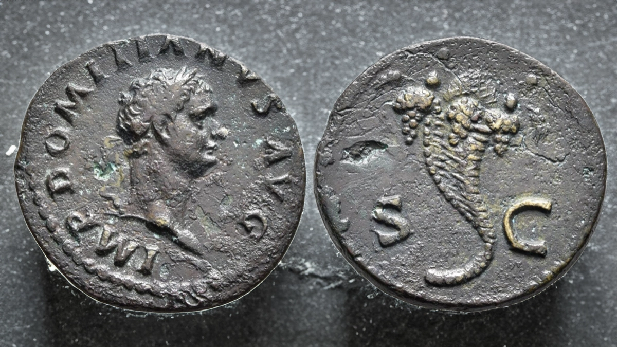 Semis Orichalcum, 20 mm, 3.94 g, Rome, 81-82. Image: Leu Numismatik AG/CoinWeek.