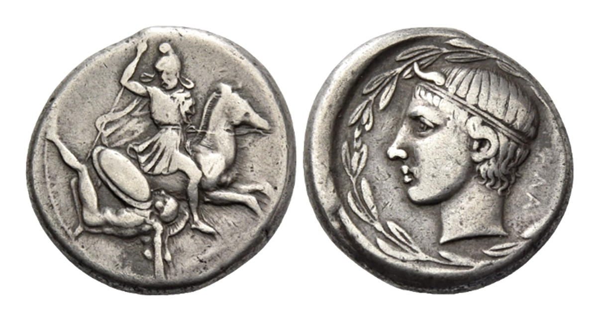 Gela Silver Didrachm circa 425-420, 8.70 g. Image: NAC.