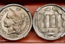1889 Three-Cent Nickel. Image: Stack's Bowers / CoinWeek.