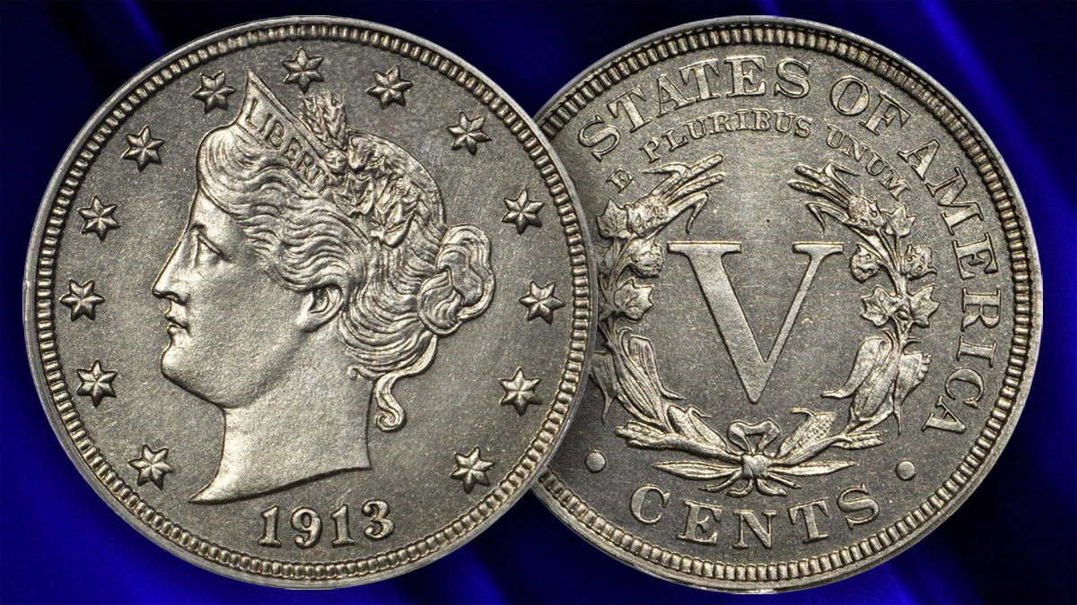 This is an image of a 1913 Liberty Head Nickel. Image: Stack's Bowers / CoinWeek.