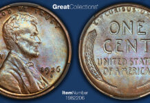 CAC Coins Bring Premiums in November CACG graded MS-65 1926-S Lincoln cent