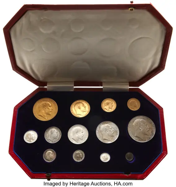 1902 Edward II Matte Proof (Specimen) set in original Case