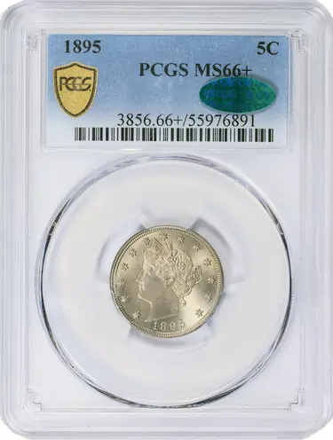 1895 Liberty Head Nickel MS66+ PCGS CAC | Elite Liberty Nickel