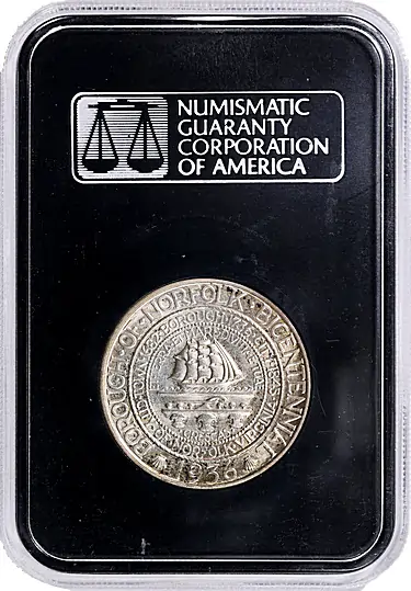 1936 Norfolk, Virginia, Bicentennial Half Dollar NGC MS-65 (CAC Gold) OH (Vintage Black NGC Old Holder)