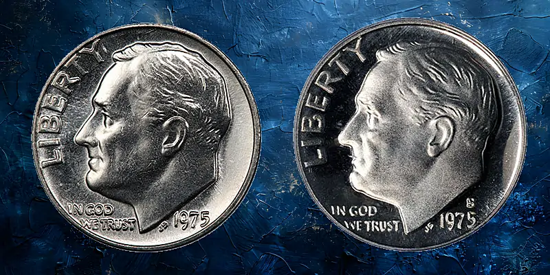 Eko Roosevelt ‎– 1975 - 1982 1975 No S Roosevelt Dime: The Proof Error Worth Over $500,000