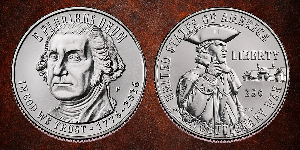 The 2026 Semiquincentennial Coins - Revolutionary War Quarter - Liberty Through Endurance