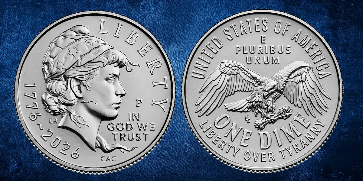The 2026 Semiquincentennial Coins - Emerging Liberty Dime (Circulating)