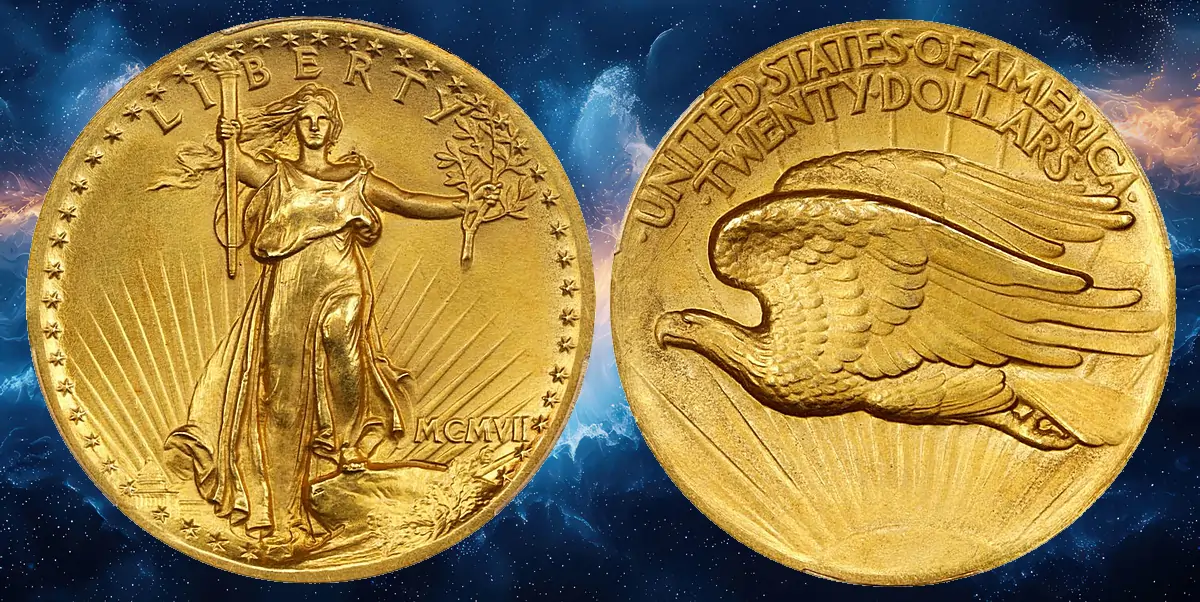 1907 Saint-Gaudens Gold Double Eagle High Relief PCGS SP-65