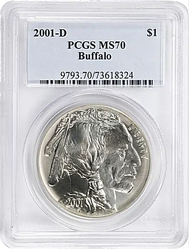 2001-D American Buffalo Silver Commemorative Dollar