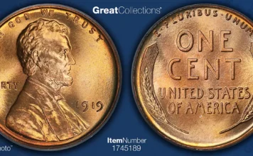 1919 Lincoln Cent PCGS MS69 RD (CAC) – The Finest Wheat Cent Ever Certified 1919 Lincoln Wheat Cent graded PCGS MS-69 RD with a CAC green sticker