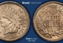 1862 Indian Head Cent PCGS MS-66+ CAC