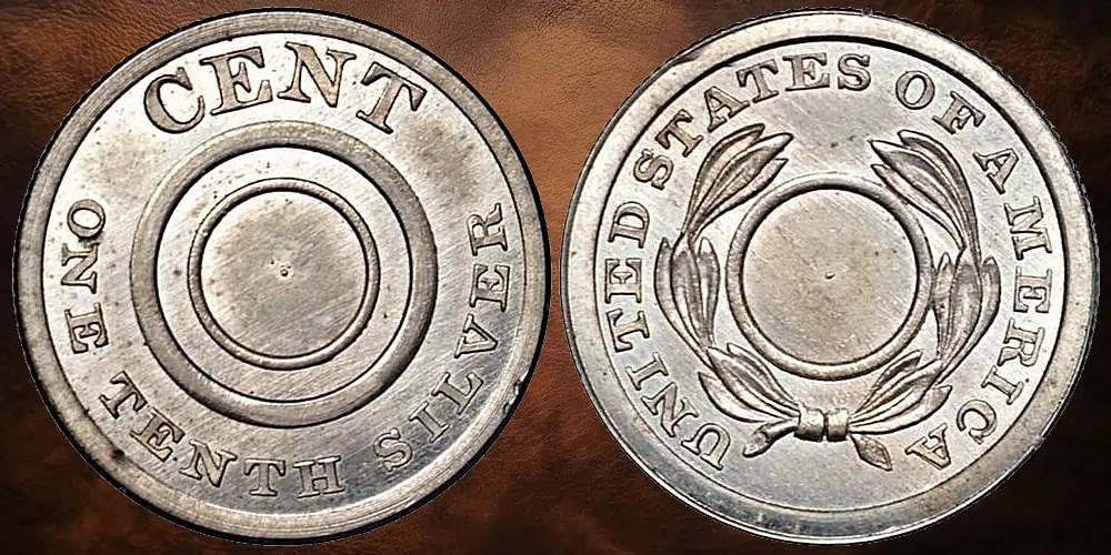 "1851" pattern cent. J-128A, P-150. Rarity-8. Proof-65 (PCGS).