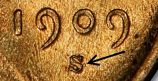 Detail 1909 S/Horizontal S Lincoln Cent