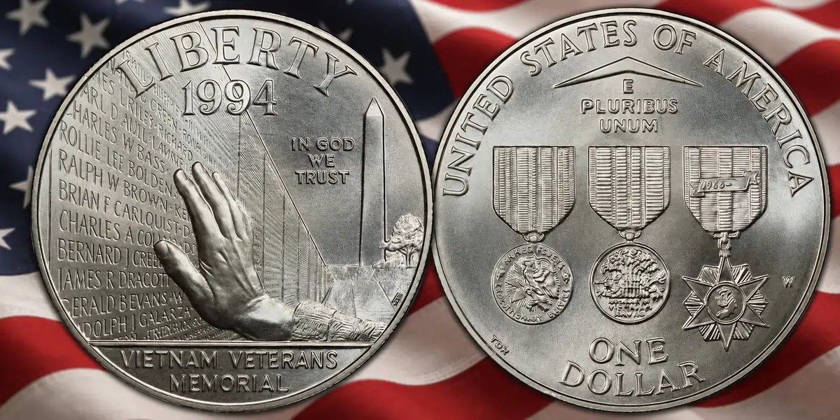 The 1994-W Vietnam Veterans Memorial Silver Dollar: The Coin That Touches the Wall