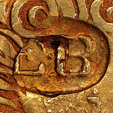 EB in oval punch of Ephraim Brasher