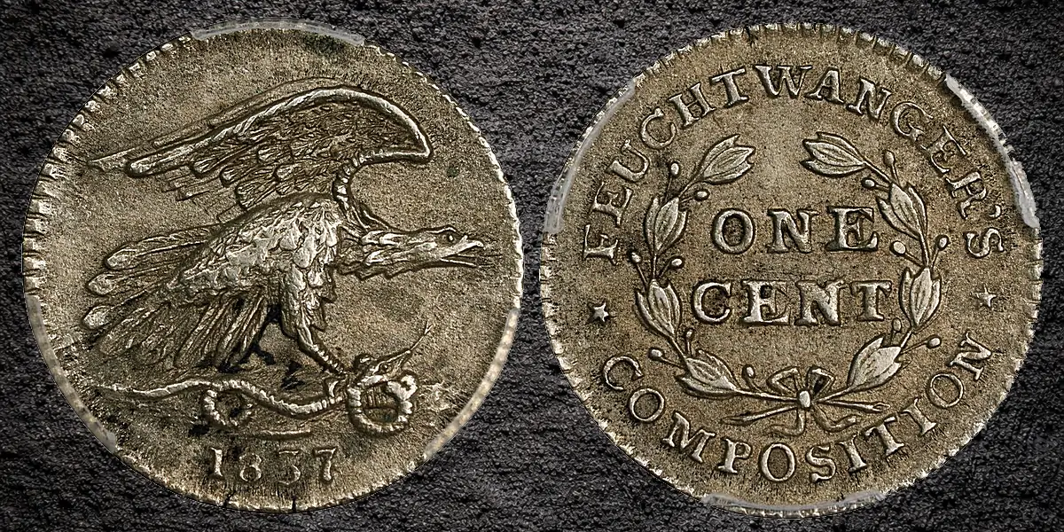 1837 Feuchtwanger Cent.