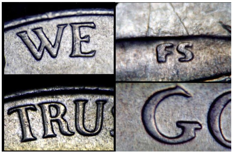 Doubled Die image found onthe 2004 Peace Medal nickel that shows details (Photos by Ken Potter)