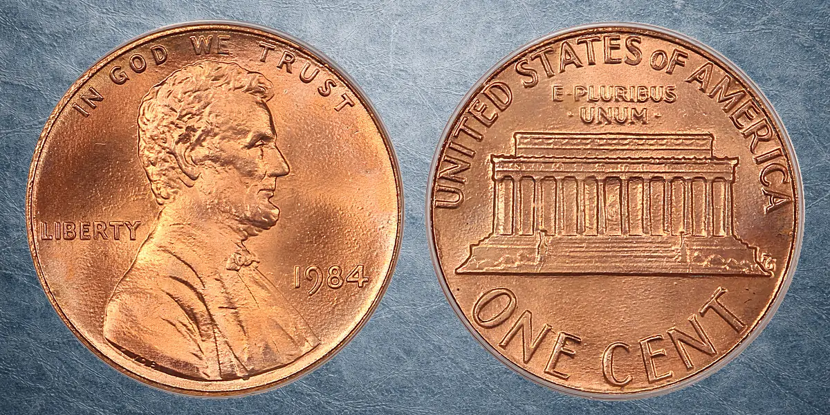 CAC-approved MS-67 Red 1984 Doubled Die Lincoln cent