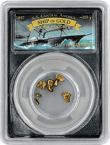 GovMint - SS Central America Gold Nuggets 1.5 Grams Gold 